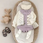 [66-90cm] フリル襟 ロンパース - Image 14