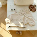 [73-120cm] ポケット付き フリースジッパー セットアップ - Image 12