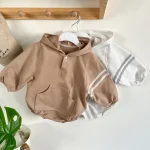 [66-90cm] フーディ ロンパース - Image 9