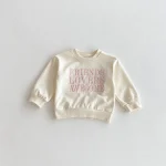 [80-130cm] 英字刺繍 トレーナー - Image 4