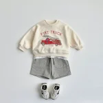 [80-130cm] 車柄 プルオーバ トレーナー - Image 2