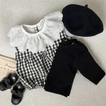 [66-90cm] シンプル トップス or チェック ロンパース - Image 20