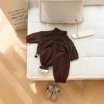 [73-120cm] ポケット付き フリースジッパー セットアップ - Image 6