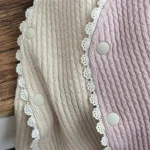 [66-90cm] パフスリーブ リブ カーディガン - Image 6