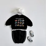 [80-130cm] 車プリント オーバー  トレーナー - Image 5