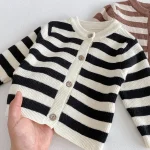 [66-90cm] ボーダーニット セットアップ - Image 13