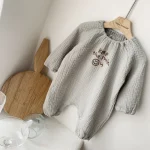 [66-100cm] 英字プリント リネン オールーインワン - Image 4