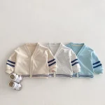 [73-120cm] ボーダー カーディガン - Image 14