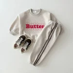 [80-130cm] 英字刺繡 トップス - Image 3