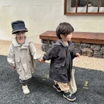 [80-150cm] フード付き ロング アウター