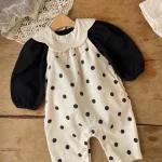 [66-90cm] ドット サロペット - Image 9