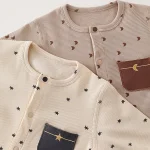 [59-90cm]オールインワン 星or月柄 肌に優しい ベビー服 - Image 7