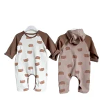 [66-90cm]熊プリント オールインワン - Image 11