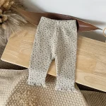 [66-100cm] 小花柄 レギンス - Image 10