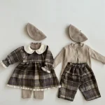 [66-90cm] シンプル ボア付き レギンス - Image 2