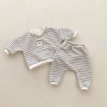 [73-100cm]セットアップ クマ柄 刺繍入り スウェット 定番 二点セット - Image 2