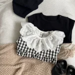 [66-90cm] シンプル トップス or チェック ロンパース - Image 19