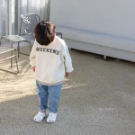 [80-130cm] 英字 トップス プルオーバー - Image 7