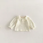 [73-110cm]チェック ワンピース orフリル襟 トップス おしゃれ - Image 3