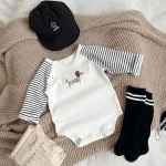 [66-90cm] 犬柄 ロンパース - Image 9