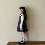 [90-140cm] フォーマル 丸襟 シャツorワンピースor2点 セット - Image 4