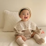 [66-90cm]韓国風レース襟 ロンパース - Image 20