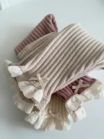 [73-110cm]レース リボン リブ レギンス - Image 6