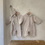 [73-90cm] 帽子付け フリース 長袖 オールインワン - Image 13