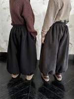 [80-140cm] 裏ボア カジュアル パンツ - Image 5