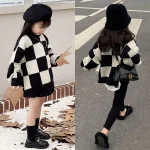 [90-140cm] チェック セーター or パンツ - Image 4