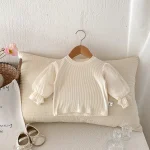 [73-100cm]ワンピース or シャツ フラワー レース 可愛い 子供服 - Image 2