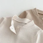 [66-100cm] ワッフル トップス - Image 4