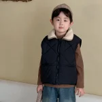 [80-150cm] ボア襟 ベスト - Image 8