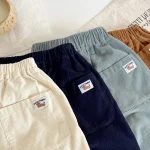 [80-120cm] シンプルコーデュロイ パンツ - Image 5