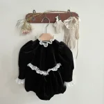 [66-90cm] 韓国風 フリル襟 ロンパース - Image 13