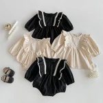 [66-110cm] 肩フリル ワンピース or ロンパース - Image 19