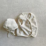 [66-90cm] 帽子付き ボア ベスト - Image 7