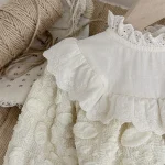 [66-90cm]フリル襟 ロンパース - Image 7