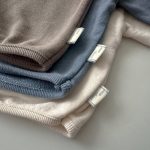 [66-120cm]スウェット 無地 クルーネック ルーズ 着心地良い トップス - Image 9