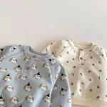 [73-110cm] 犬柄&数字柄 カジュアル 2点セット - Image 6