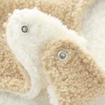 [73-100cm] 韓国風 クマミミ付き サロペット - Image 9