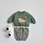 [80-130cm] ストライプ パンツ - Image 9