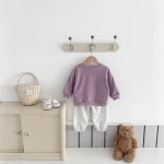 [80-120cm]セットアップ 英字柄 カジュアル 合わせやすい 二点セット