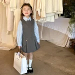 [90-160cm] フォーマル シンプル シャツ or太プリーツジャンパー スカート - Image 5