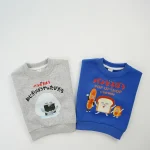 [80-130cm] パンプリント カートゥーン トレーナー - Image 4