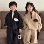 [90-160cm]ふわふわ トップス+パンツ セットアップ ルームウェア - Image 7