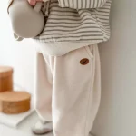 [73-100cm] 韓国風 シンプル カジュアル パンツ - Image 2