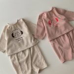 [73-100cm]セットアップ 犬柄 プリント ルーズ 着心地良い 二点セット - Image 14