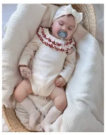 [66-90cm] フリル襟 ロンパース - Image 9