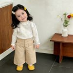 [73-120cm]シャツorボトムス カジュアル ボーダー 着心地良い